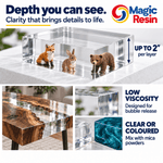3 Gallon (11.4 L) | 2" Deep Pour, Casting & Art | Clear Epoxy Resin Kit