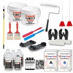 Magic Resin | Full Flakes Coverage | Professional Durable Floor Epoxy Resin & Polyaspartic DIY Kit | UV-Stable | Non-Yellowing for Garage, Basement & Commercial Floor
