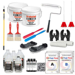 Magic Resin | Full Flakes Coverage | Professional Durable Floor Epoxy Resin & Polyaspartic DIY Kit | UV-Stable | Non-Yellowing for Garage, Basement & Commercial Floor