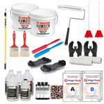 Magic Resin | Full Flakes Coverage | Professional Durable Floor Epoxy Resin & Polyaspartic DIY Kit | UV-Stable | Non-Yellowing for Garage, Basement & Commercial Floor