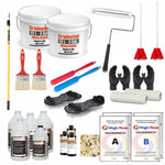 Magic Resin | Medium Flakes Coverage | Durable Floor Epoxy Resin & Polyaspartic DIY Kit | UV-Stable | Non-Yellowing for Garage, Basement & Commercial Floor