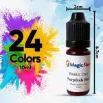 Transparent Pigment Dye - 24 Colors - 10ml each bottle