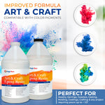 4 Gallon (15.2 L) | Art & Craft Epoxy Resin Kit | Includes 6 Pairs of Gloves, 4 Cups, 8 Sticks & 10 X 5G Mica Powder Bags | Free Express Shipping - Magic Resin USA