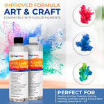 32 Oz (946 ml) | Art & Craft Epoxy Resin Kit | Includes 3 pairs of gloves, 2 cups, 4 sticks & 5 x 5g mica powder bags | Free express shipping - Magic Resin USA