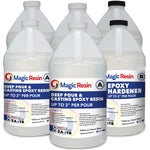 6 Gallon (22.8 L) | 2" Deep Pour, Casting & Art | Clear Epoxy Resin Kit | Free Shipping - Magic Resin USA